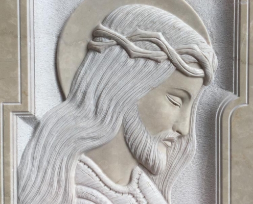 Christ in low relief