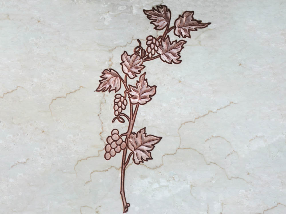 Floral decorations in marble or granite – grapevine