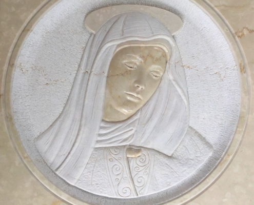 Madonna in low relief
